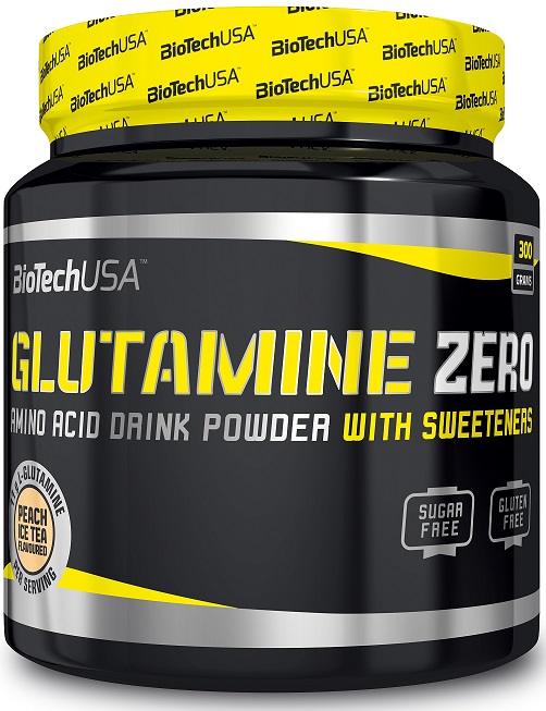 BioTechUSA Glutamine Zero, Peach Ice Tea - 300g