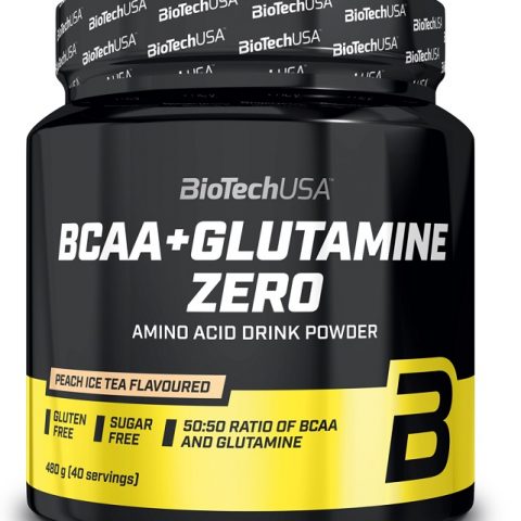 BioTechUSA BCAA + Glutamine Zero, Peach Ice Tea - 480g