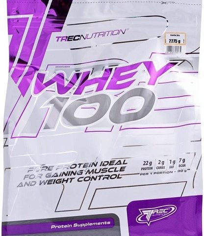 Trec Nutrition Whey 100 (Bag), Strawberry - 2275g