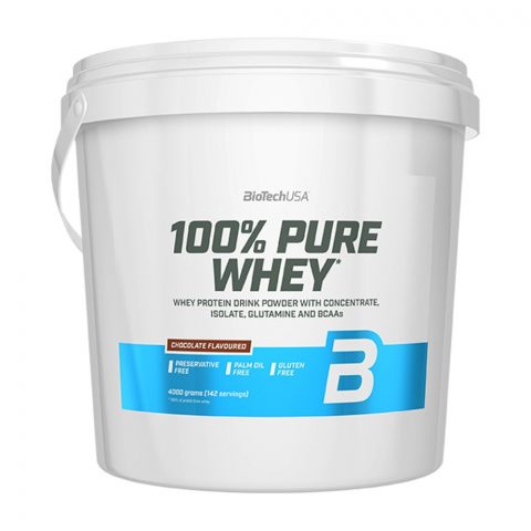 BioTechUSA 100% Pure Whey, Bourbon Vanilla - 4000g