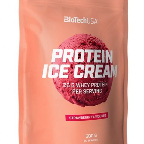 BioTechUSA Protein Ice Cream, Strawberry - 500g