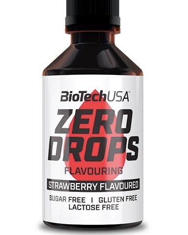BioTechUSA Zero Drops, Strawberry - 50 ml.