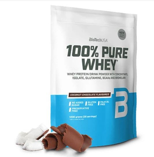 BioTechUSA 100% Pure Whey, Caramel Cappuccino - 1000g