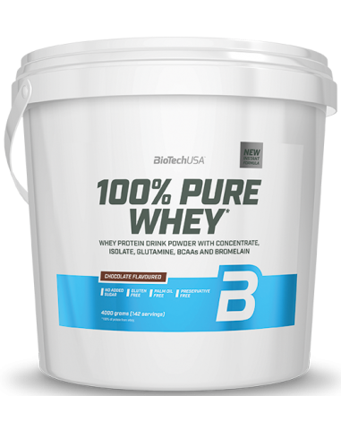 BioTechUSA 100% Pure Whey, Chocolate - 4000g