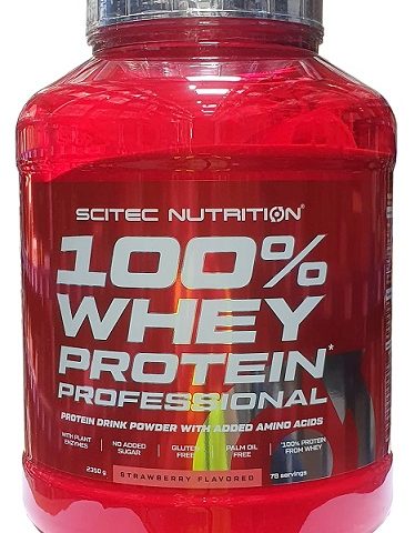 Scitec Nutrition 100% Whey Protein Professional, Strawberry - 2350g