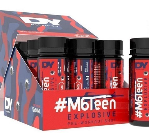 Dorian Yates #M6Teen Explosive Pre-Workout Shot, Cherry - 12 x 60ml.