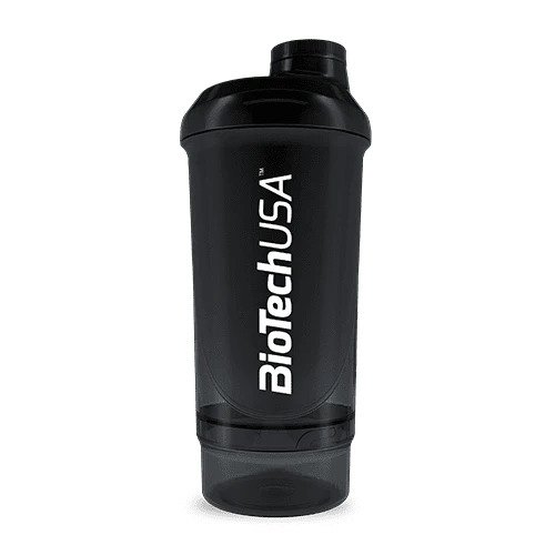 BioTechUSA Wave+ Shaker, Black Smoke - 500 ml. (+ 150 ml.)