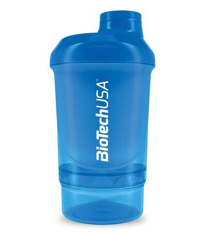 BioTechUSA Wave+ Shaker, Blue - 300 ml. (+ 150 ml.)