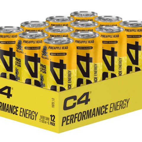 Cellucor C4 Performance Energy, Pineapple Head - 12 x 500 ml.