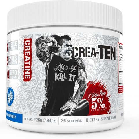 5% Nutrition Crea-TEN - Legendary Series, Blue Raspberry - 225g