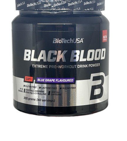 BioTechUSA Black Blood CAF+, Blue Grape - 300g