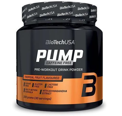 BioTechUSA Pump Caffeine Free, Lemon Ice Tea - 330g
