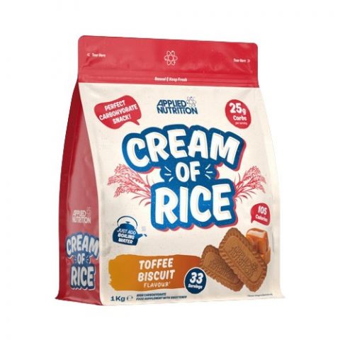 Applied Nutrition Cream of Rice, Toffee Biscuit - 1000g