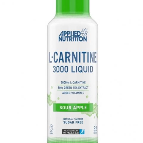 Applied Nutrition L-Carnitine Liquid 3000, Sour Apple - 480 ml.