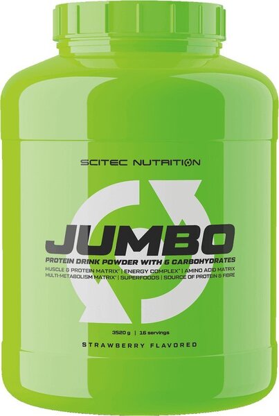 Scitec Nutrition Jumbo, Strawberry - 3520g