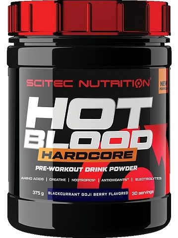 Scitec Nutrition Hot Blood Hardcore, Blackcurrant Goji Berry - 375g