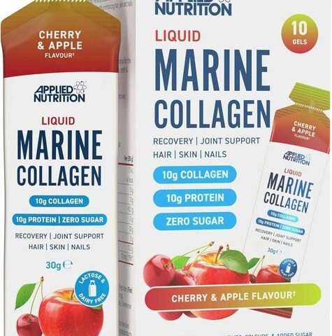 Applied Nutrition Liquid Marine Collagen, Cherry & Apple - 10 x 30g