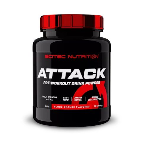 Scitec Nutrition Attack, Blood Orange - 416g