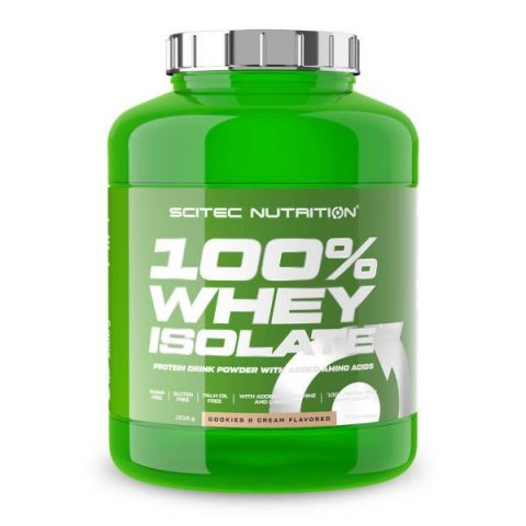 Scitec Nutrition 100% Whey Isolate, Cookies & Cream - 1816g
