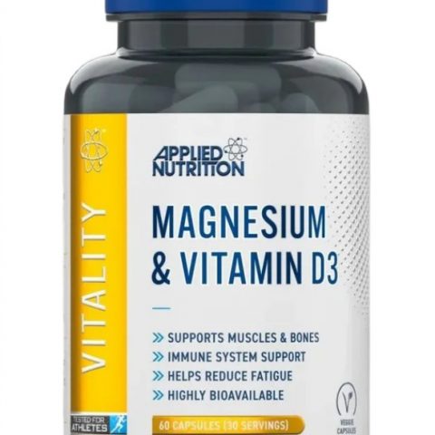 Applied Nutrition Magnesium & Vitamin D3 - 60 vcaps
