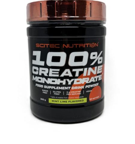 Scitec Nutrition 100% Creatine Monohydrate, Mint Lime - 300g