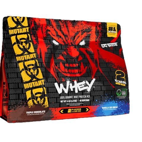 Mutant Whey 2 Flavours, Triple Chocolate & Vanilla Ice Cream - 1800g