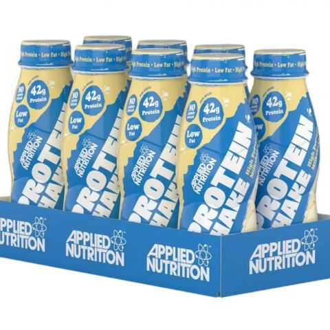 Applied Nutrition High Protein Shake, Vanilla Ice Cream - 8 x 500 ml.