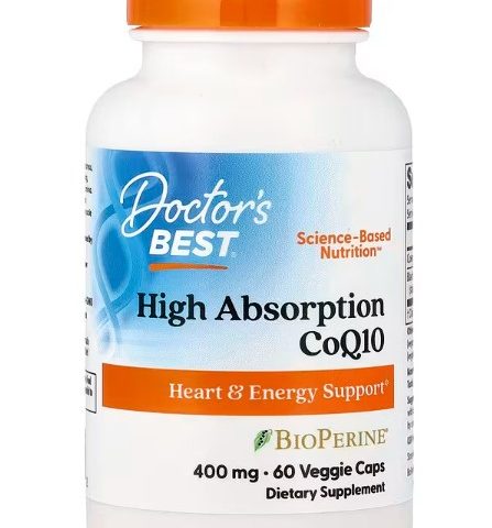 Doctor's Best High Absorption CoQ10 with BioPerine, 400mg - 60 vcaps