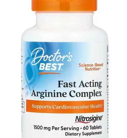 Doctor's Best Fast Acting Arginine Complex with Nitrosigine, 750mg - 60 tablets