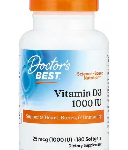 Doctor's Best Vitamin D3, 1000 IU - 180 softgels