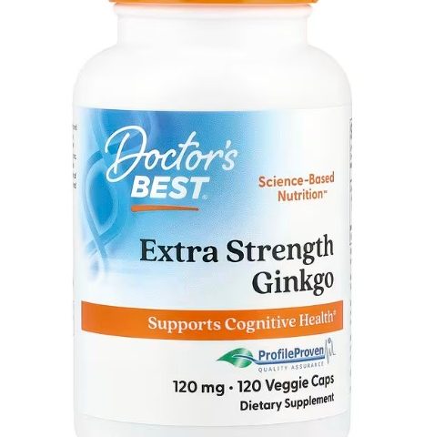 Doctor's Best Extra Strength Ginkgo, 120mg - 120 vcaps