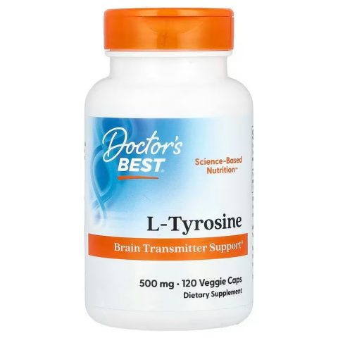 Doctor's Best L-Tyrosine, 500mg - 120 vcaps