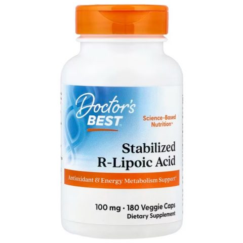 Doctor's Best Stabilized R-Lipoic Acid, 100mg - 180 vcaps