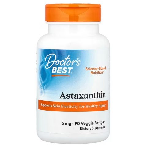 Doctor's Best Astaxanthin, 6mg - 90 veggie softgels