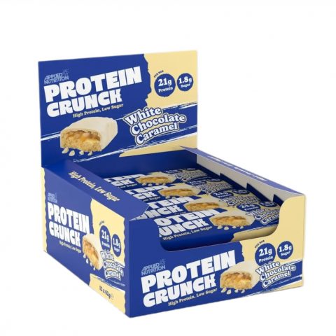 Applied Nutrition Applied Protein Crunch Bar, White Chocolate Caramel - 12 x 62g