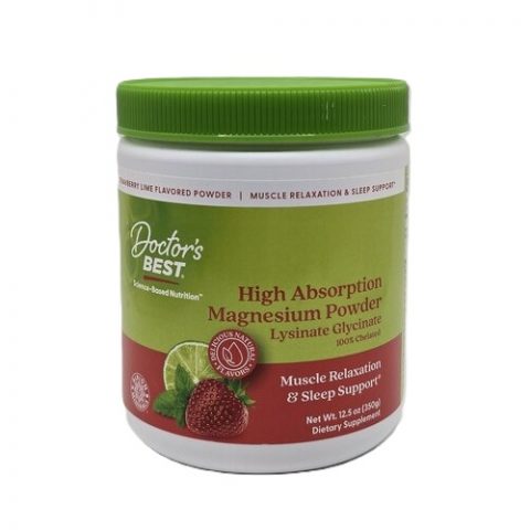 Doctor's Best High Absorption Magnesium Powder, Strawberry Lime - 350g